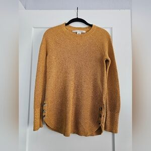 Max Studio Mustard Crew Neck Sweater